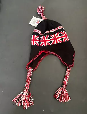 Union Jack Tassle Wool Hat • £4.95