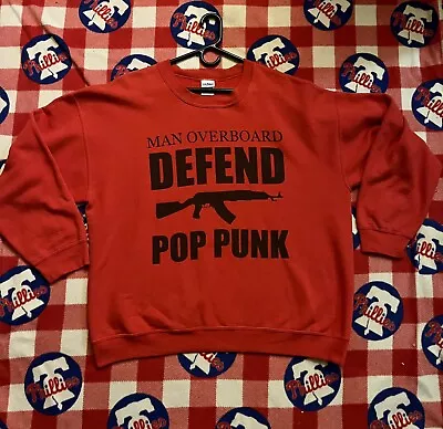 Man Overboard Defend Pop Punk Crew Neck • $50