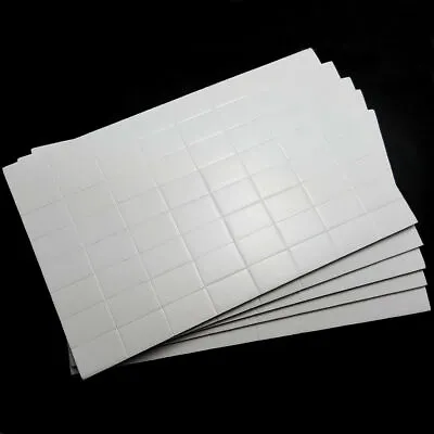 £3.15 • Buy White Sticky Adhesive Double Sided Pads Pre Cut Foam 12mm X 19mm