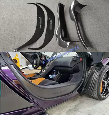 FOR MCLAREN MP4-12C 650S 4PC CARBON FIBER DOOR SILLS THRESHOLD PANELS COVER Trim • $1518.99