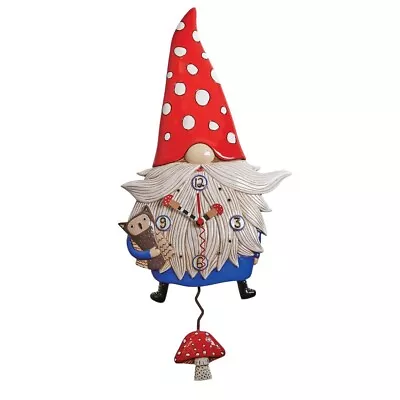 Michelle Allen Designs Wren The Gnome Pendulum Kitchen Wall Clock 6012445 • $69.99