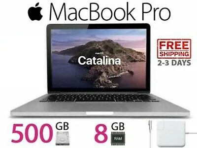 $147.77 • Buy Apple Macbook Pro 13 Laptop | I5 8GB RAM | 500GB HD | MacOS Catalina | WARRANTY