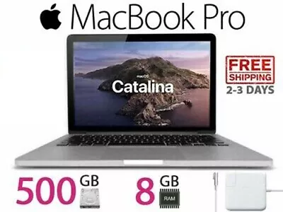 Apple Macbook Pro 13 Laptop | I5 8GB RAM | 500GB HD | MacOS Catalina | WARRANTY • $145