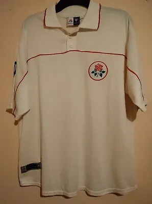 Vintage Lancashire County Cricket Club Lccc Official White Shirt Fearnley Xl Lan • £29.99