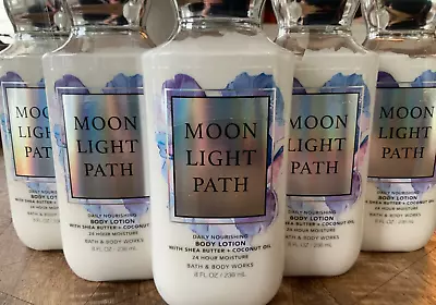 5 MOONLIGHT PATH 24hr Moisture Shea & Coconut Oil 8oz LOTION Bath And Body Works • $47.89