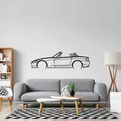 Wall Art Home Decor 3D Acrylic Metal Car Auto Poster USA Silhouette S2000 • $87.99