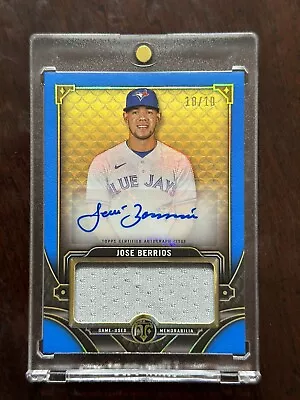 2022 Topps Triple Threads Jose Berrios Single Jumbo Relic Auto #10/10 🔥🔥🔥 • $10.25