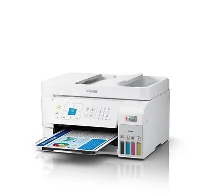 Epson EcoTank ET-4810 All-in-One Color Inkjet Printer Scanner Copier - White™ • $178.44