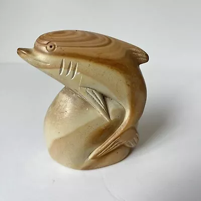 Marble Figurine Carving DOLPHIN Whale Paperweight • $14.99