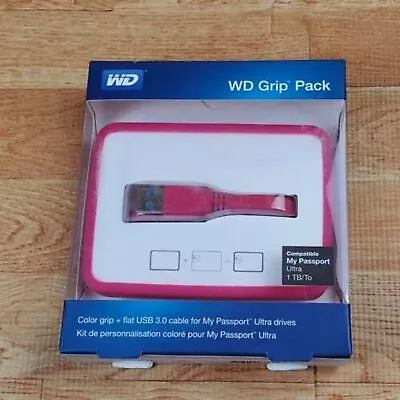 WD Grip Pack For My Passport Ultra 1TB With USB 3.0 Cable Fuchsia • $6.40