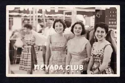 Las Vegas NV Nevada Club Vintage Fashion Gambling Real Photo Postcard RPPC • $6.75