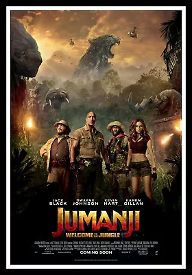 Jumanji  - Welcome To The Jungle Movie Poster Print & Unframed Canvas Prints • $30.95