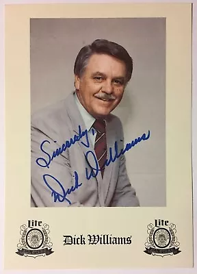 Dick Williams Miller Lite Beer Autograph 5x7 Postcard • $12.99