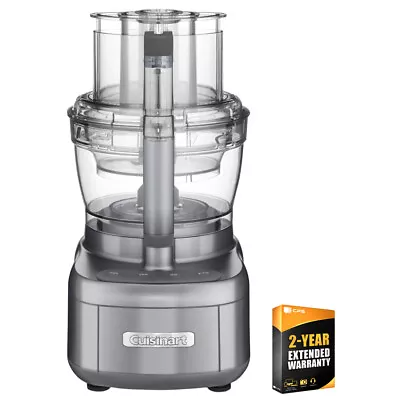 Cuisinart FP-2GM Elemental Food Processor Gunmetal W/ 2 Year Extended Warranty • $114.99