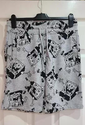 H&M Men's S Size Grey Sponge Bob Shorts Excellent Condition • £3.50