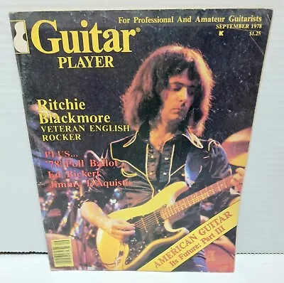 1978 September Guitar Player - Richie Blackmore - Ed Bickett - Jimmy D'Aquisto • $9.99