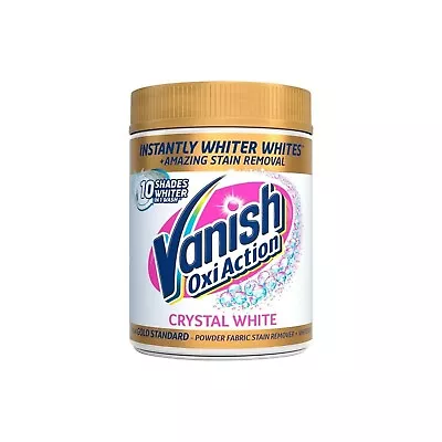 Vanish Fabric Stain Remover Gold Oxi Action Powder Crystal Whites 470 G • £8.54