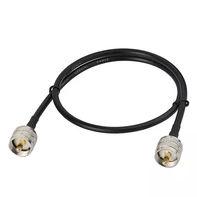 Ham&CB Radio Antenna Coax Cable 50Ohm UHF PL-259 Male To Male RG58 For SWR Meter • £12.91