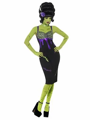 SMIFFYS Womens Pin Up Frankie Frankenstein Bride Horror Halloween Costume SMALL • £12.99