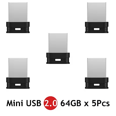 5 X 64GB Flash Drives Mini USB Drive Thumb Drives U-Disk For Data File Torage • $26.99