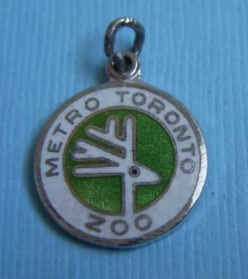 Vintage Enamel Toronto Metro Zoo Canada Sterling Charm • $24.99