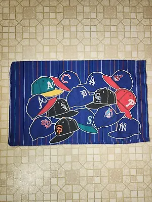 Vintage 1996 MLB BASEBALL Pillowcase  SIZE 29.5x18 • $14.99