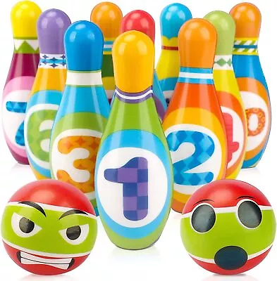 Kids Bowling Play Set Boys Girls Birthday Gift Toys For 2345 Year Old GIfts • £14.89