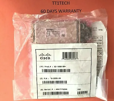 New Genuine Sealed 10G CISCO X2-10GB-SR V06 10GBASE-SR X2 MODULE 10-2205-06 100 • $19