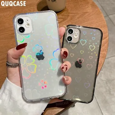 $8.79 • Buy Colorful Laser Glitter Holographic Pattern Case Fr IPhone 11 12 13 Pro Max X 7 8