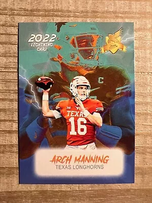 Arch Manning 2022 Lightning Rookie Promo Card Texas Longhorns • $3.50