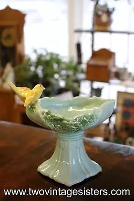 1950s McCoy Bird Bath Ceramic Planter • $99.99