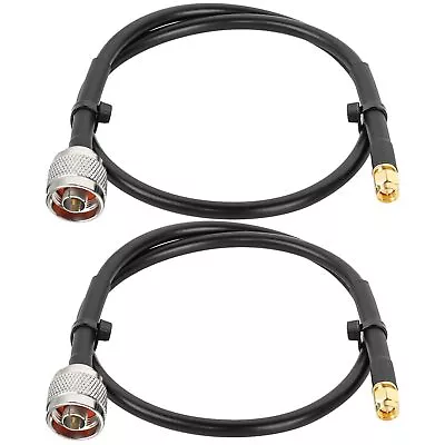 2PCS N Male To SMA Male Cable 2ftSMA To N Cable 50 Ohm Ultra Low Loss KMR240... • $30.99