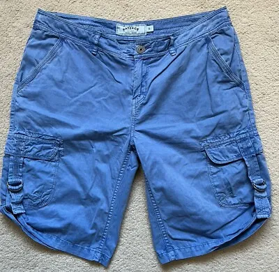 Face Face Combat/Cargo Womens Shorts Size 10 Colour - Stone Washed Blue. • £13