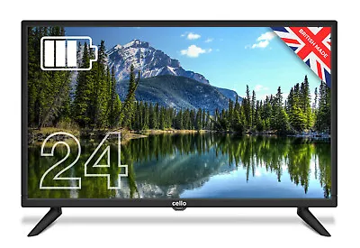 £189.99 • Buy Cello 24  Inch Led Tv Mains & Built In Battery Freeview & Sat Tuner Portable Tv