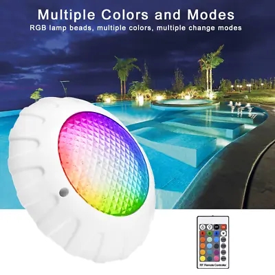 £15.59 • Buy 12V Swimming Pool LED Light RGB Underwater Spa Lamp Night Lights Remote Control