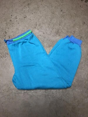 $20 • Buy Vintage Gitano Sweatpants Color Block Adult Large Turquoise Green Winter Soft