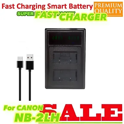 Battery USB Charger W/ TYPE C Input For Canon EOS350D EOS 400D DS126151 DS126071 • $27.55