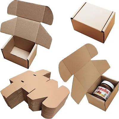 5x4x3  SHIPPING STORAGE BOXES CARDBOARD POSTAL MAILING GIFT PACKET SMALL PARCEL • £5.45