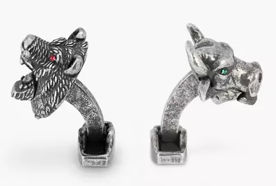 Authentic New TATEOSSIAN Bear And Bull Mechanical Cufflinks • $249.99