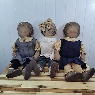 RARE  The Old Womans Kid  Handmade VTG Doll Set Signed By Artist Roberta Kiefer • $243.75