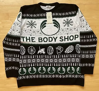 2XL 47  Inch Chest The Body Shop Christmas Ugly Sweater Jumper Xmas XXL • £24.99