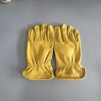 Premium Grade Large Full Grain Unlined Leather Gloves Soft Buckskin Gloves • $19.76