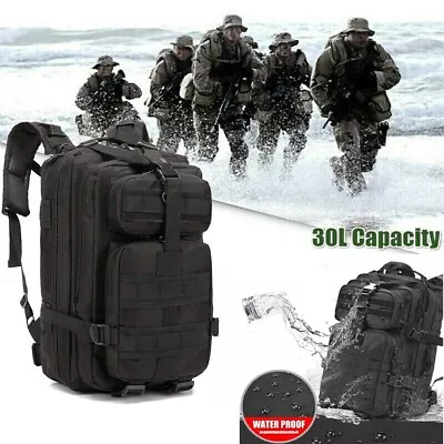 30L Outdoor Military Molle Tactical Backpack Rucksack Camping Hiking Travel Bag • $17.99
