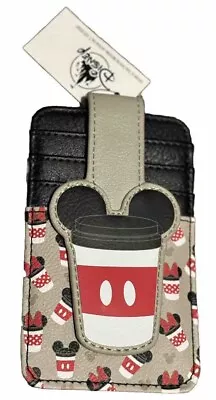 Disney Paris RFID Card ID Case Coffee NEW Card Wallet • $9.99