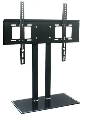 For Panasonic TH-40CX610Z  Table Top High Gloss Glass TV Stand Black • £54.99