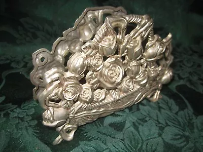 Vintage Silver-plated /Napkin/Letter Holder Floral - International Silver Co. • $9.50