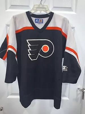 Vintage Eric Lindros 88 Starter Philadelphia Flyers Jersey Size L/XL • $29.99