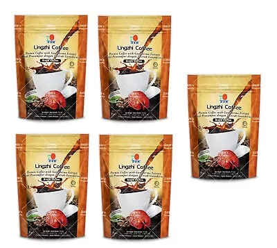 5 Pack DXN Lingzhi Black Coffee Ganoderma Lucidum 20 Sachets EXPRESS SHIPPING • $72.90