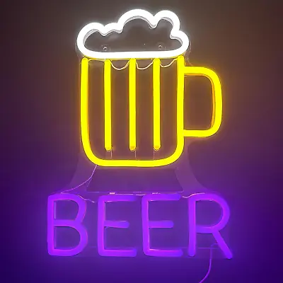 Miller Lite Neon Light Sign Lighted Beer Signs LED Neon Signs Beer Bar Pub Recre • $62.29