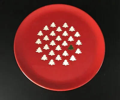 WAECHTERSBACH White Trees With One Green Christmas Tree 7.75” SALAD Plate WAE13 • $19.99